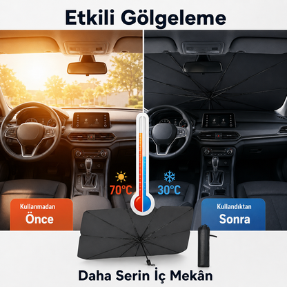 Araç Güneşlik Şemsiyesi
